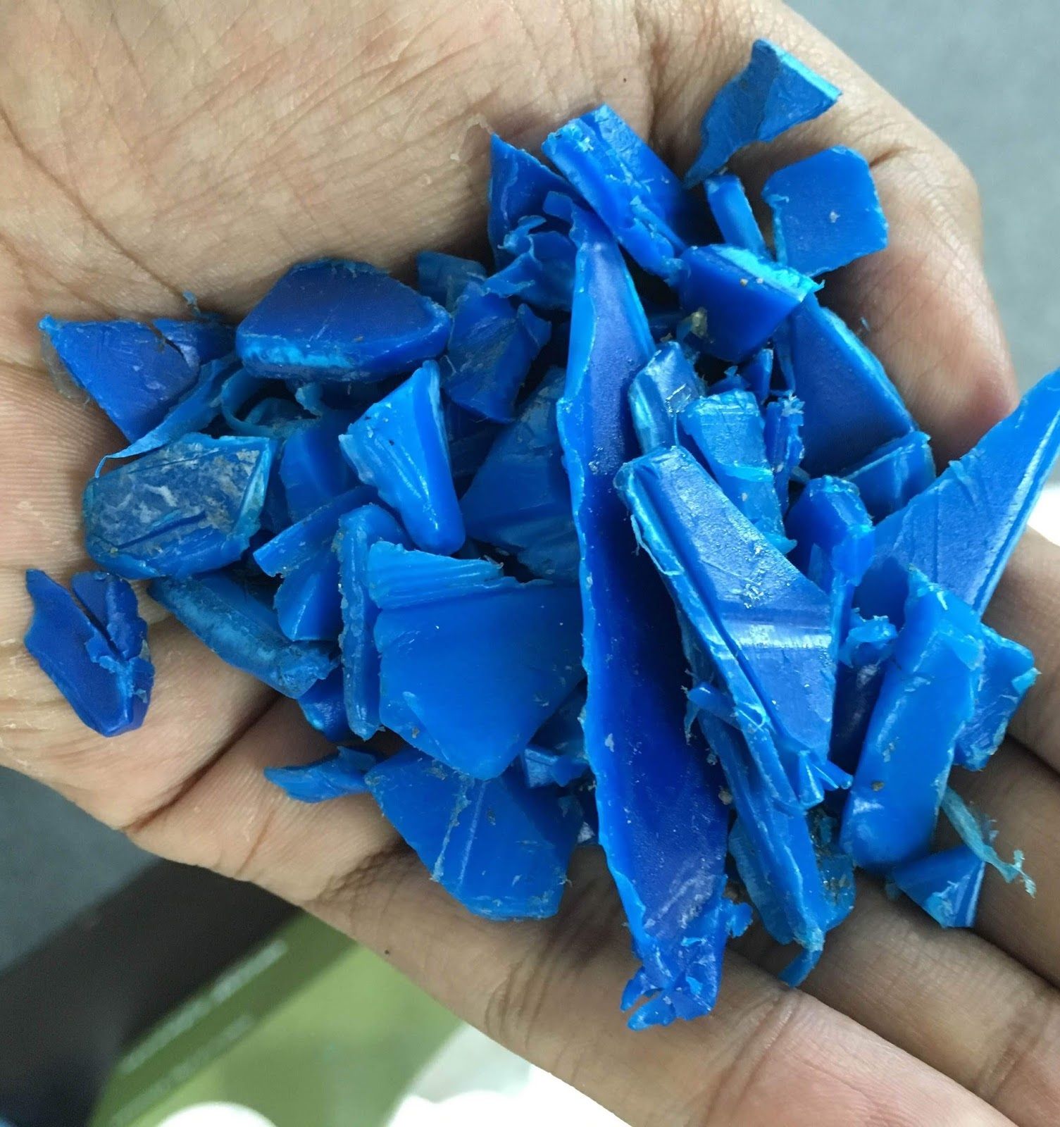 HDPE Blue Drum Regrind